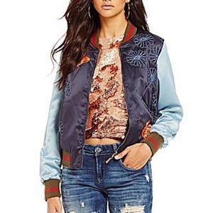 Chelsea & Violet | Embroidered Bomber Jacket